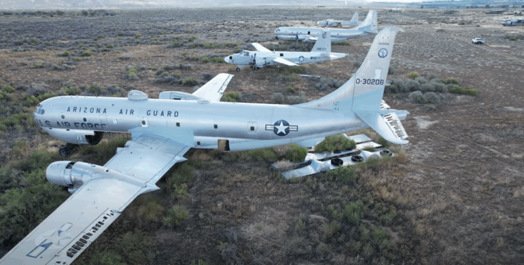 Aircraft in storage 