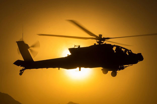 Boeing Army AH-64E Apache helicopter