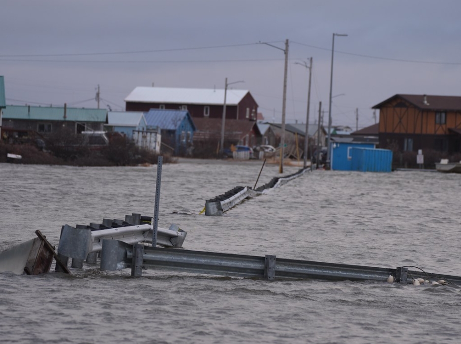After a storm swamped remote communities in western Alaska, search and rescue efforts are underway using military and state air resources. [Credit: Alaska Division of Homeland Security and Emergency Management Facebook page]