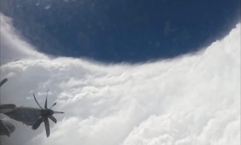 Inside the eye of Hurricane Melissa