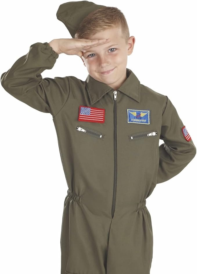 Kids Flight Suit Pilot Costume