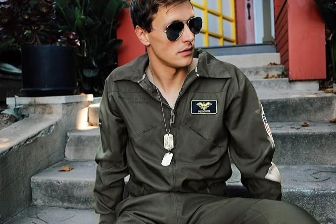 Green Military Flight Halloween Jumpsuit