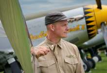 The Warbirds Living History Group provides an area at EAA AirVenture that immerses visitors in a reproduced WWII-era U.S. Army Air Corps base. [Credit: Jim Koepnick]