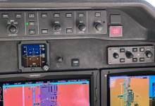 Starlink button in Citation flight deck