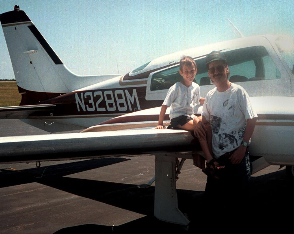 Greg Heifner with his son John and his Cessna T301R.