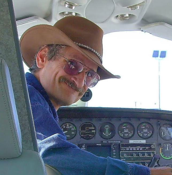Greg Heifner flying a Cessna 421.
