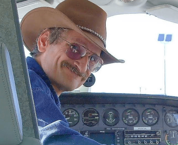 Greg Heifner flying a Cessna 421.