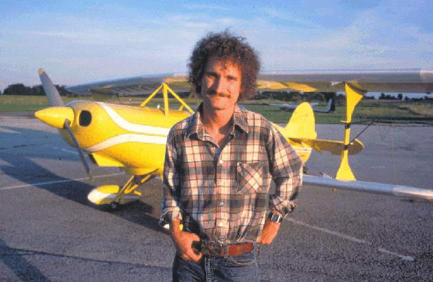 Greg Heifner with his Steen Skybolt.