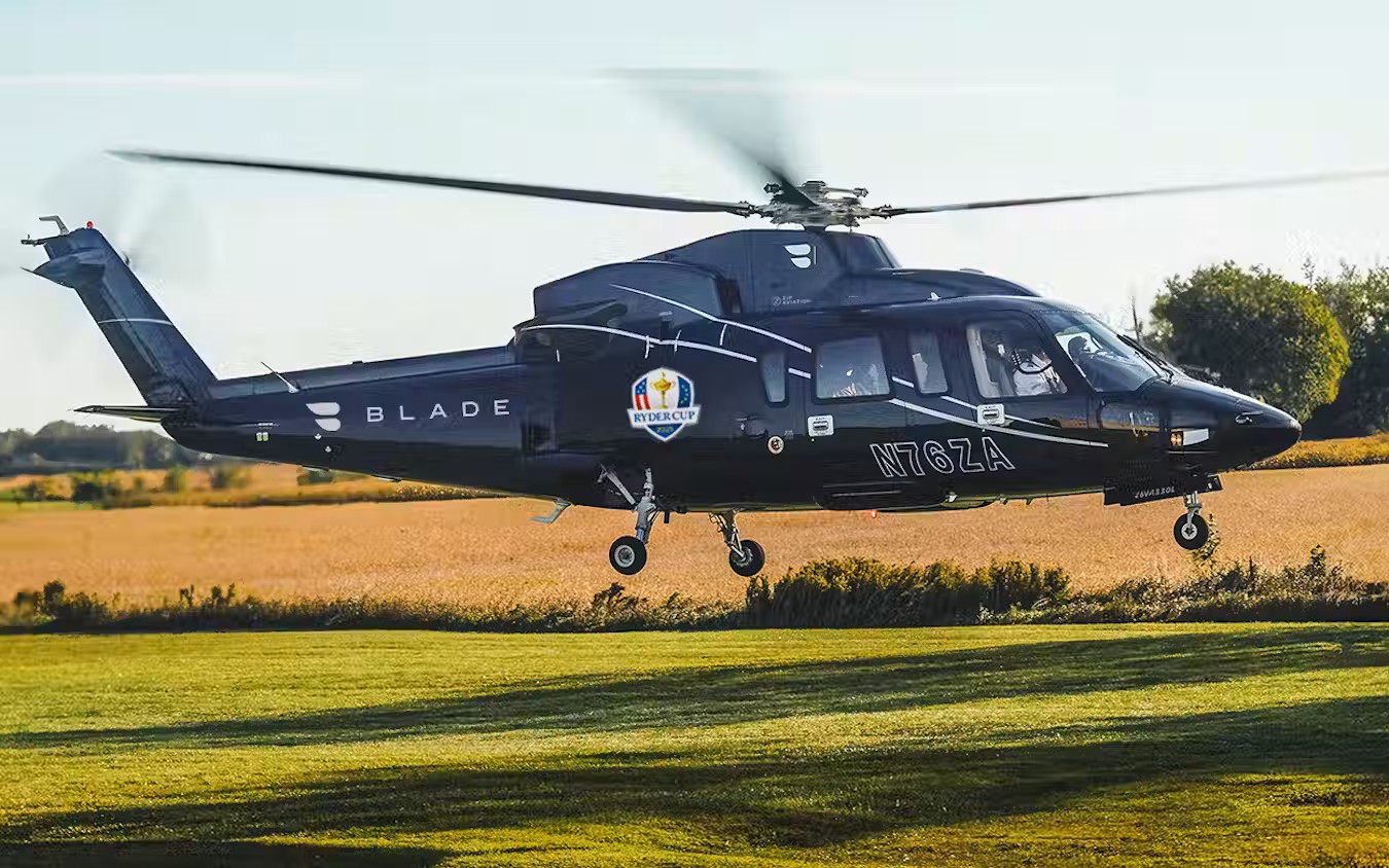 Blade air mobility helicopter service