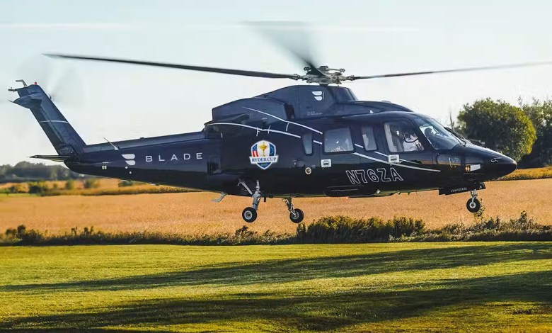 Blade air mobility helicopter service