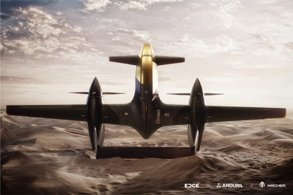 Anduril and Edge Group autonomous Omen aircraft concept