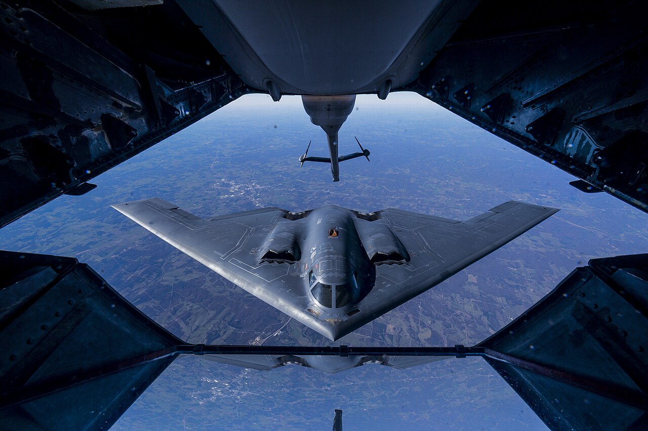 B-2 Spirit undergoes refueling