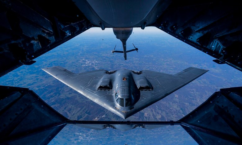 B-2 Spirit undergoes refueling
