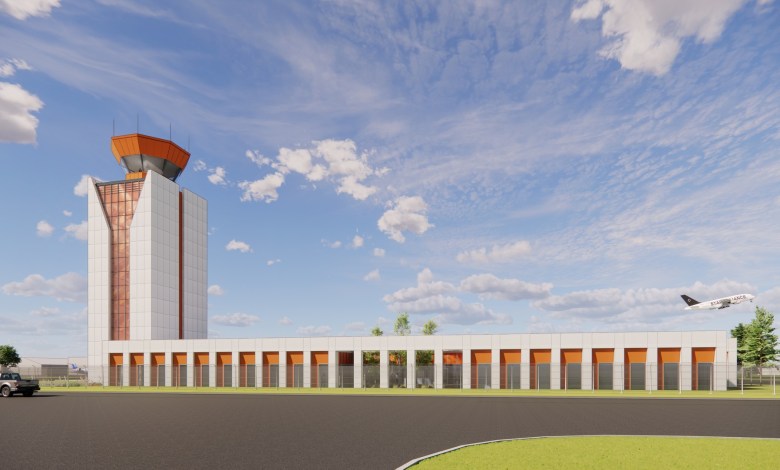 Artist's rendering of the new ATC tower planned for Duluth International Aiport in Minnesota [Credit: Duluth International Airport Facebook page]