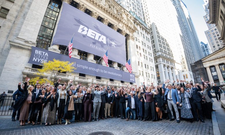 Beta Technologies at the New York Stock Exchange opening bell