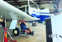 We had to inspect the Piper Arrow's entire landing gear hydraulic system for the issue. [Credit: Les Abend]