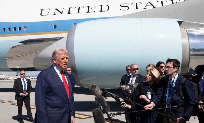 President Donald Trump disembarks Air Force One at Palm Beach International Airport, Florida. [Credit: Official White House Photo/Joyce N. Boghosian]