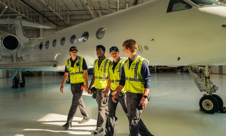 Signature Aviation employees.
