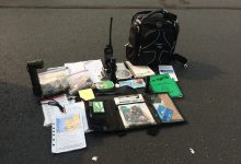 By the time you become a CFI, the gear bag is filled with instructional tools, and the headset has a bag of its own. [Credit: Meg Godlewski]