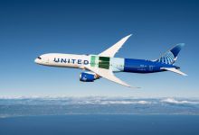 Neste SAF branded United Airlines Boeing 787 Dreamliner