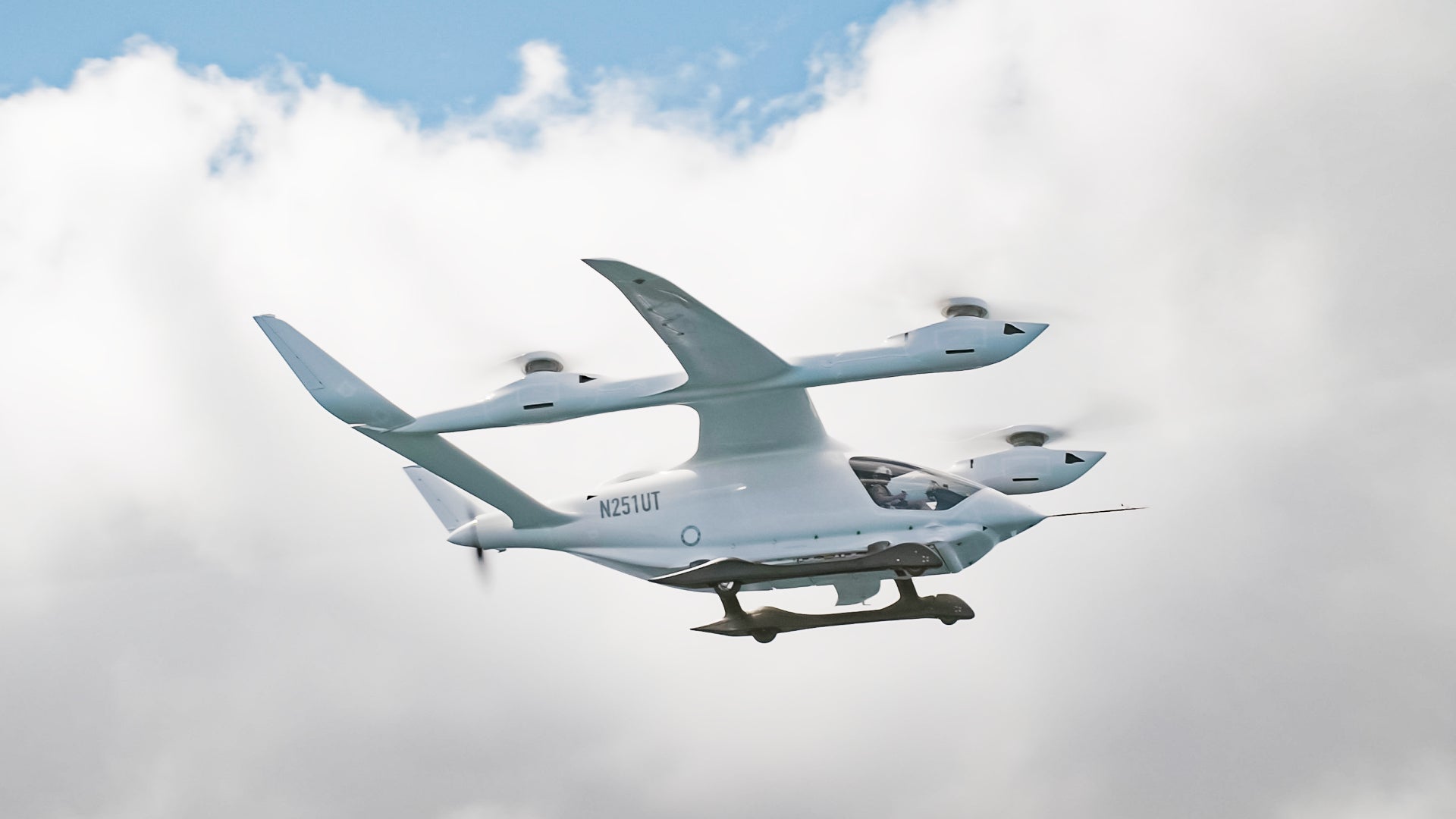 Beta Technologies electric vertical takeoff landing eVTOL aircraft in flight