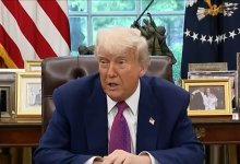President Donald Trump in the White House