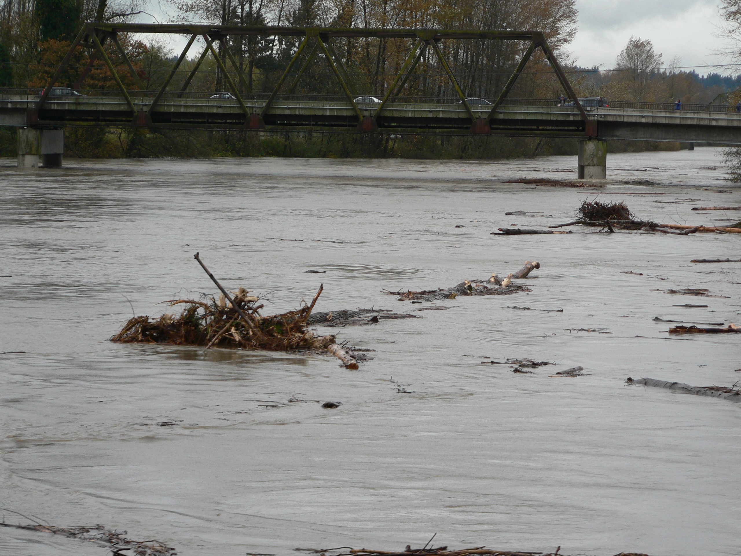 The Snohomish River flooding in 2006.