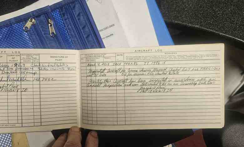 Does it matter if maintenance information is written into the logbook in cursive? [Credit: Suzy Omegna]
