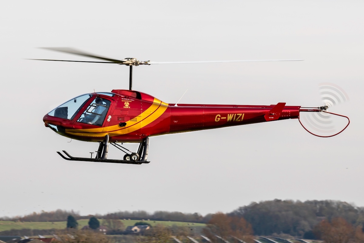 An Enstrom 280 FX helicopter