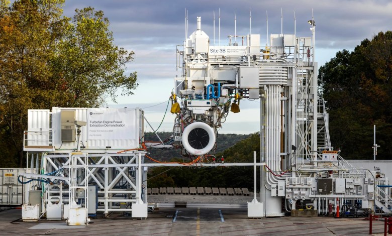 GE Aerospace modified Passport hybrid electric aircraft engine