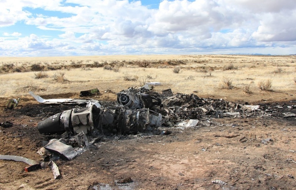 Wreckage at the accident site [Credit: NTSB]