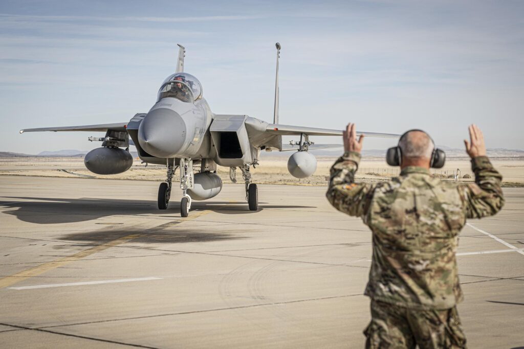F-15 Eagle fighter jet arrives at NASA Armstrong in California