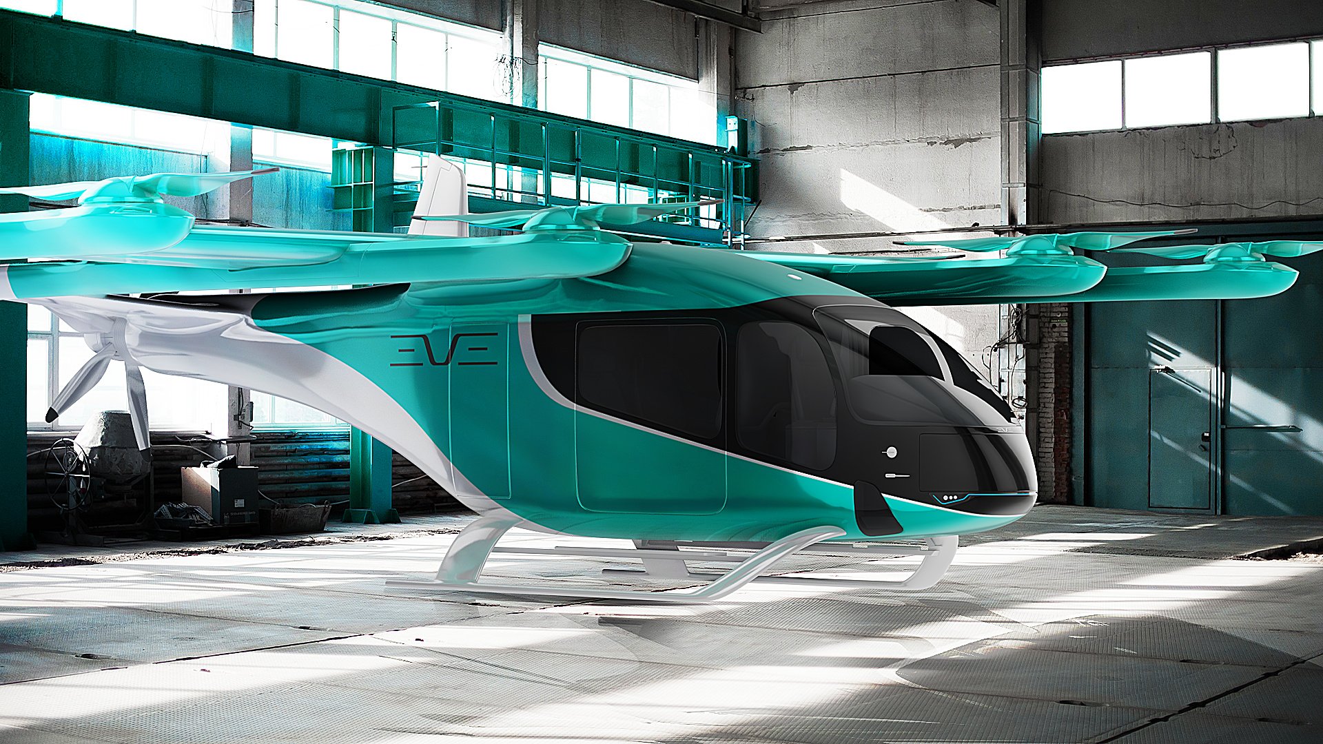 Eve Air Mobility electric vertical takeoff and landing eVTOL air taxi
