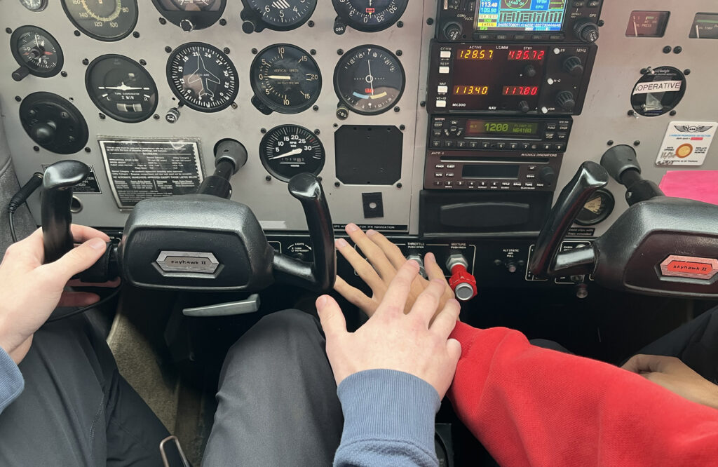 Forget the throttle. Look at the tach and manifold to verify power loss. [Credit: Meg Godlewski]
