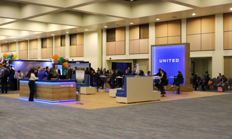 United Airlines was one of the nearly 100 organizations at the expo.
