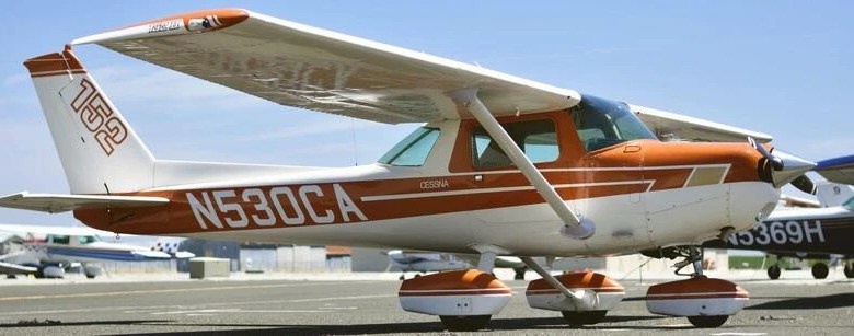 This Cessna sports a classic 1970s paint scheme.