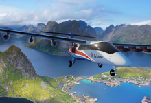 Electra EL9 hybrid electric ultra short aircraft with Bristow liivery