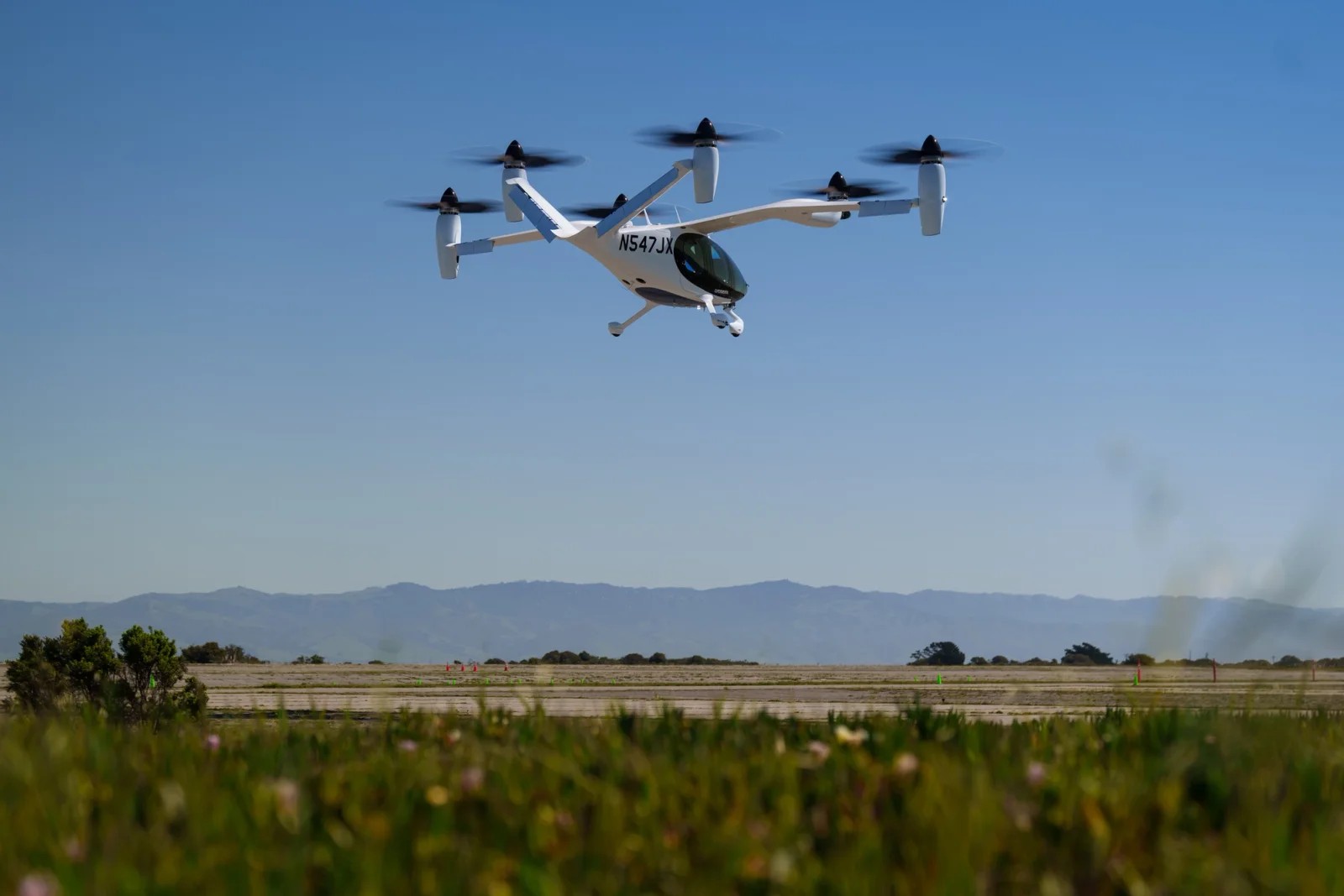 Joby Aviation electric eVTOL air taxi flight test