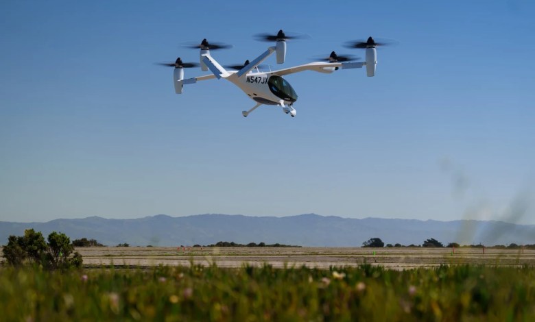 Joby Aviation electric eVTOL air taxi flight test