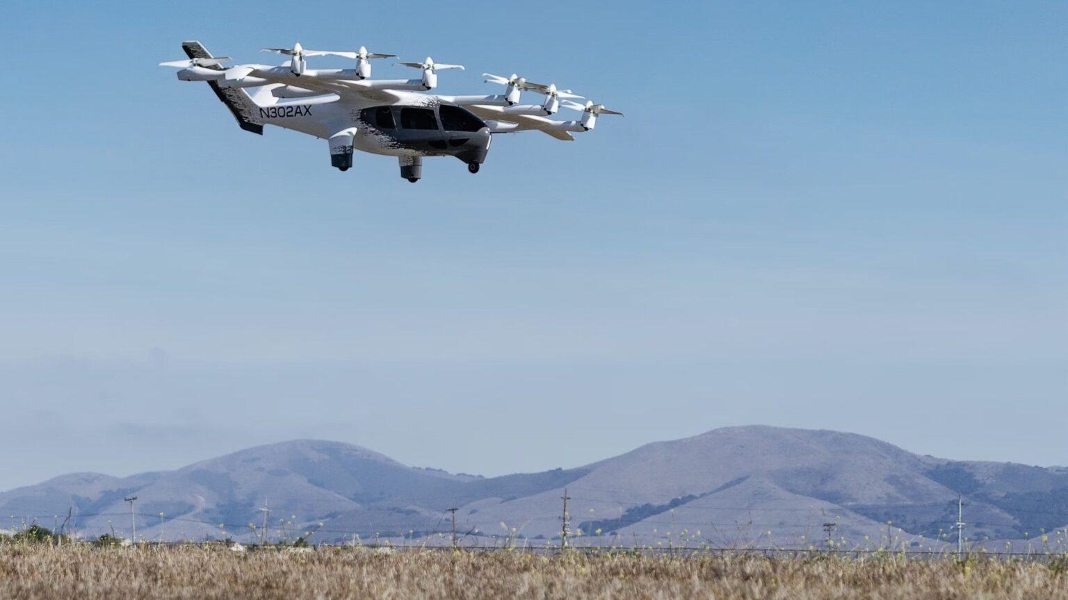 Archer Aviation Midnight electric eVTOL air taxi flight test