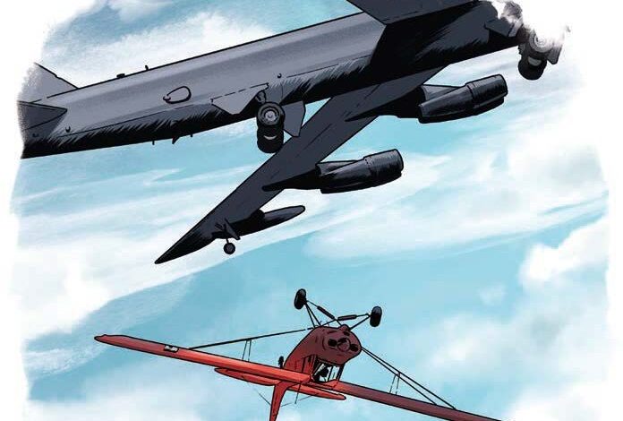 The author said, ‘Nothing happened for several seconds, then…wham! I was diving straight down in a violent spin. I had never seen a spin, let alone been in one.’ [Illustration: Joel Kimmel]