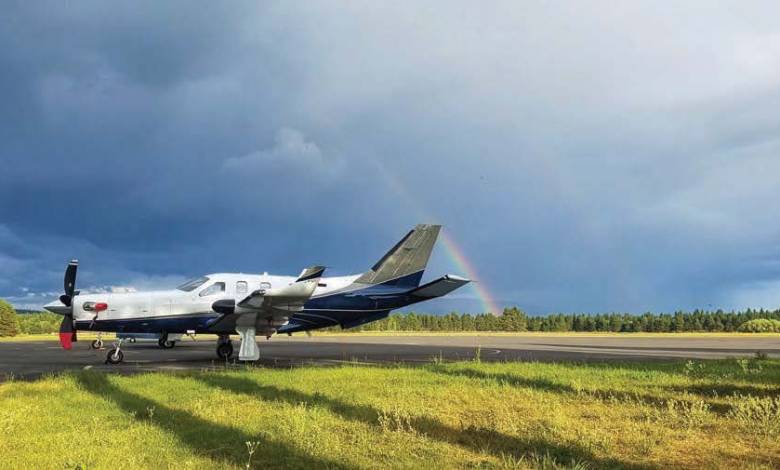 A privately owned, public-use airport is just a quick shuttle ride from the Sunriver Resort near Bend, Oregon, and provides a way for many out-of-state visitors and part-time homeowners to get to the year-round destination. [Credit: Sunriver Airport]