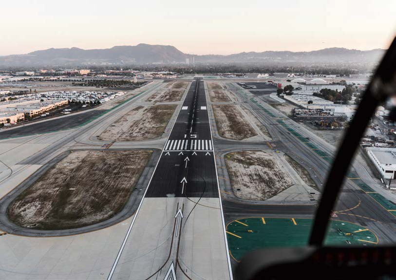 Hollywood Burbank Airport (KBUR) in California serves the Greater Los Angeles area. [Credit: Adobe Stock]