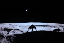 Firefly Blue Ghost lunar lander on the moon
