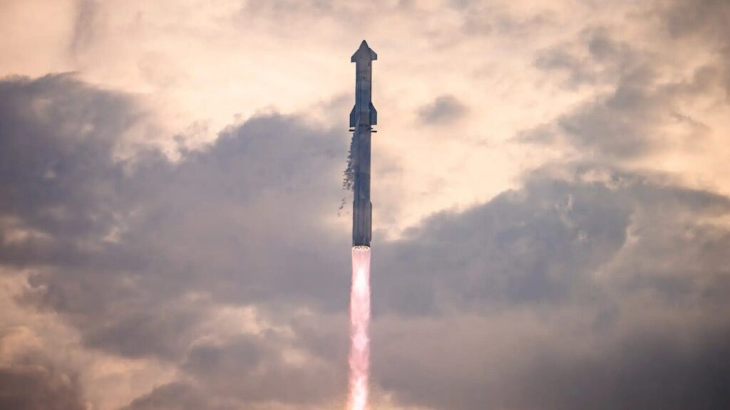 SpaceX Starship rocket test flight