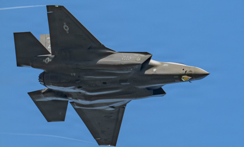 A U.S. Air Force F-35A Lightning II takes off for exercise Cold Response at RAF Lakenheath, United Kingdom [Credit: U.S. Air Force, Airman 1st Class Sierra Casteel]