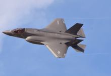 F-35 fighter jet in flight