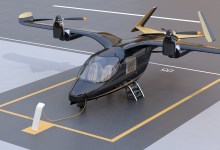 3D rendering image of an eVTOL