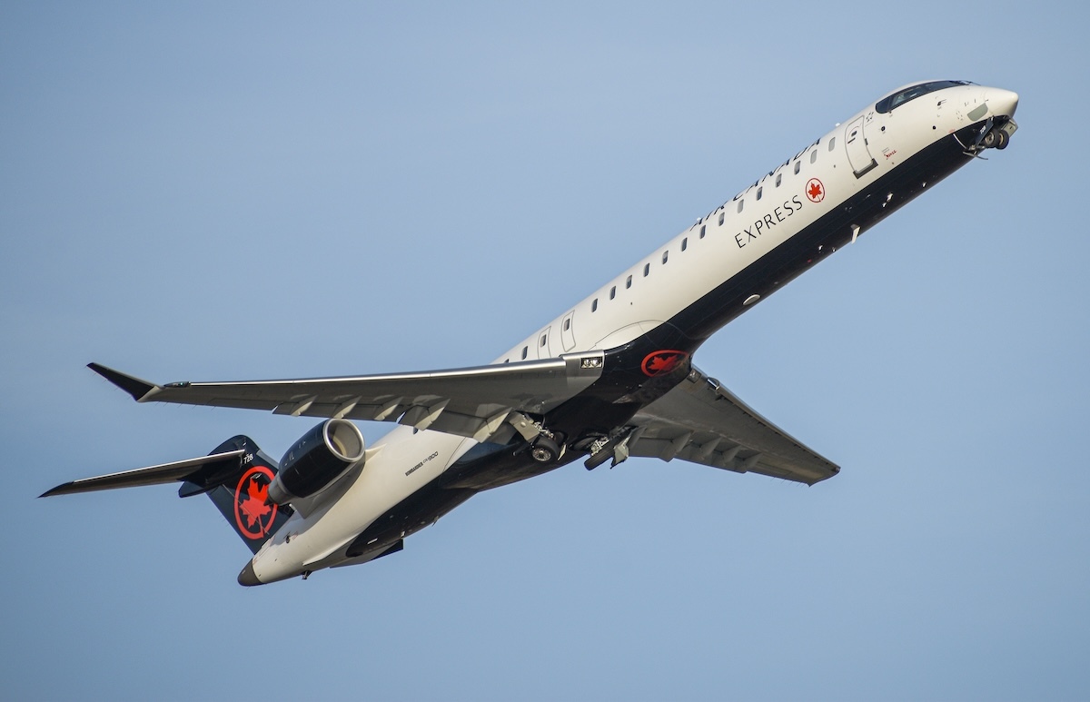 Air Canada Jazz Bombardier CRJ 900 airplane