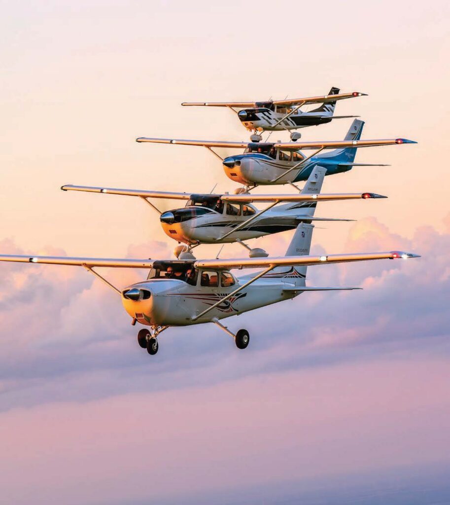 Cessna piston line [Credit: Cessna Aircraft]